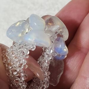 Opal Genuine 6 Beaded With Ring